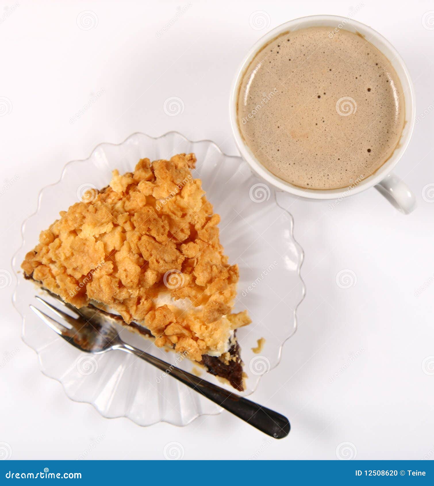 Pie and coffee stock photo. Image of crisp, diet, whites 12508620