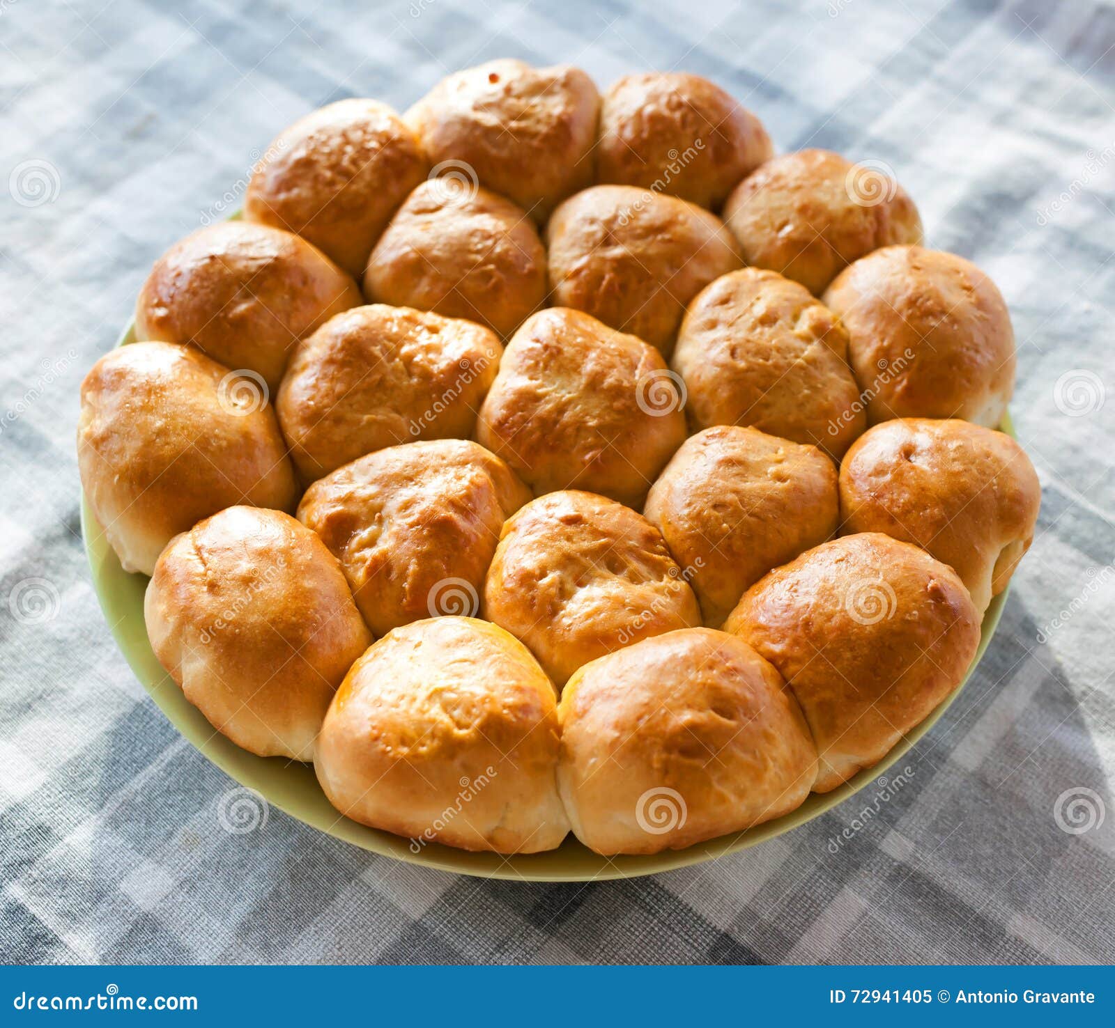 Pie Danube with Salami and Cheese. Stock Image Image of savory