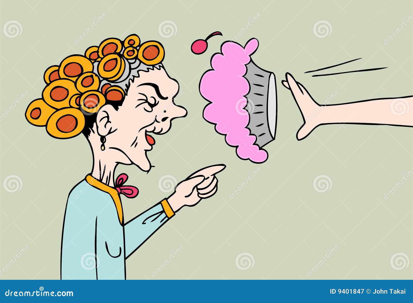 Pie in Face stock vector. Illustration of face, cartoon 9401847