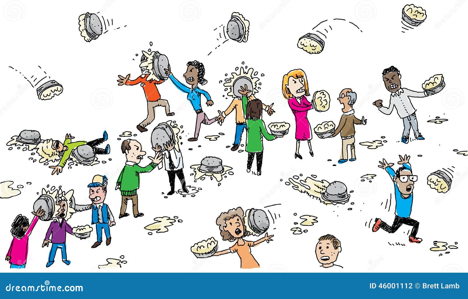 food fight clipart