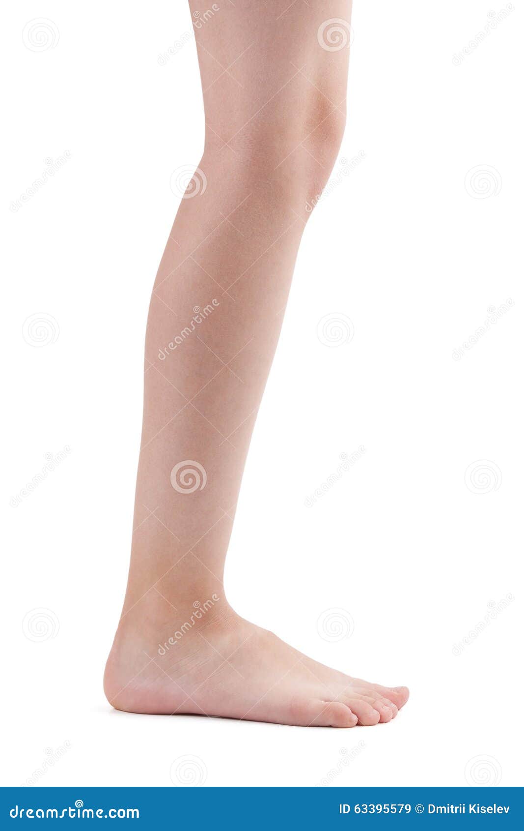 Pie Humano Descalzo Foto de archivo Imagen 63395579