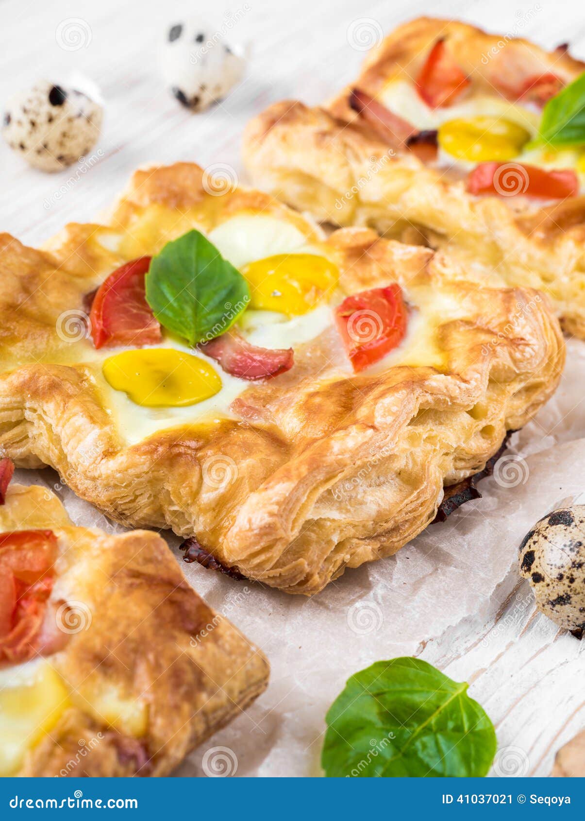 Pie of quail eggs stock image. Image of colorful, vegetable 41037021