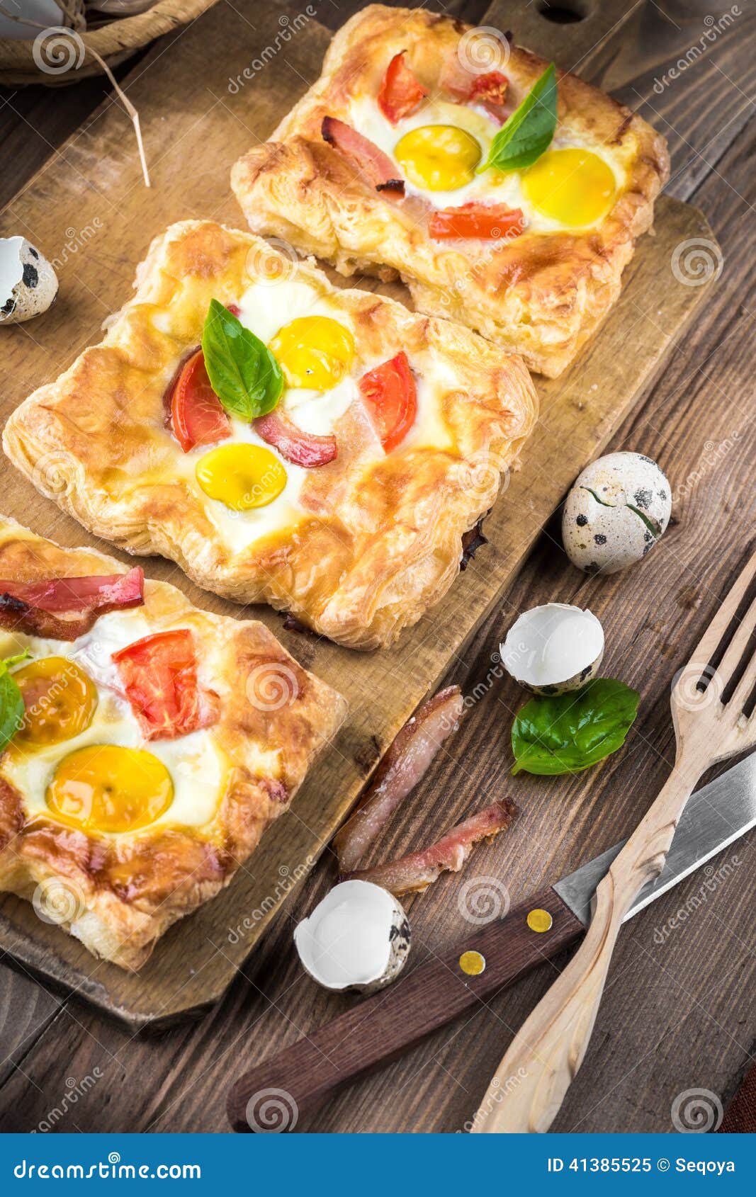 Pie of Quail Eggs with Tomato Stock Image Image of spring, fresh