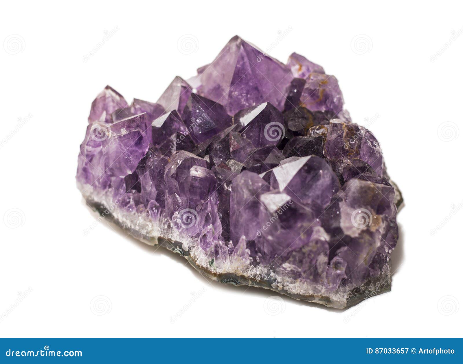 Piece of Amethyst Crystal in Studio Shot Stock Image Image of studio