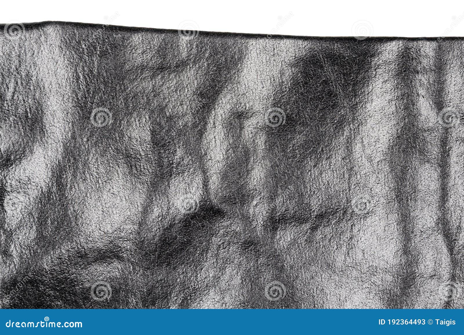 Piece of black leather stock image. Image of industry 192364493