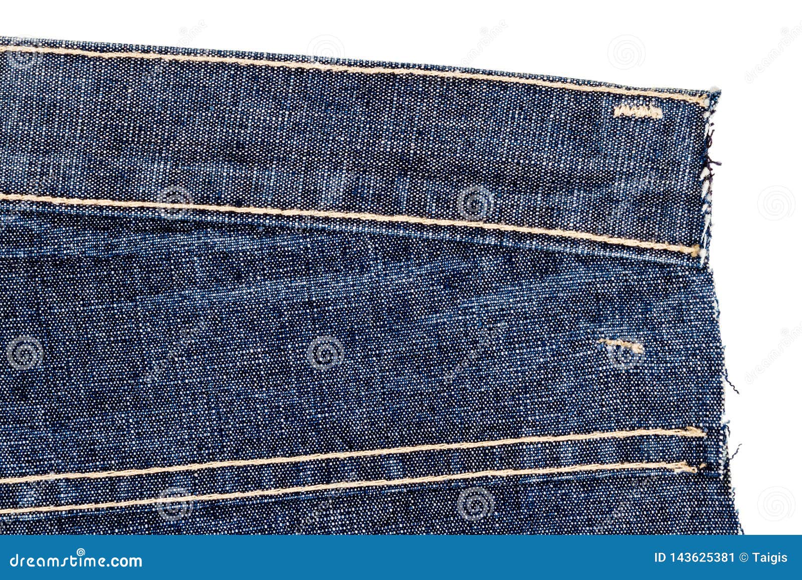 jeans with white fringe on the side