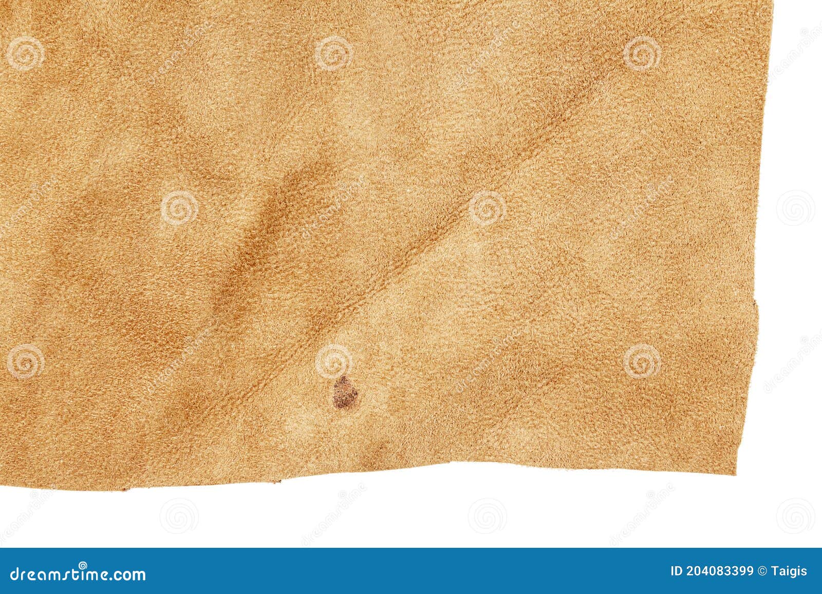 Piece of brown leather stock image. Image of cloth, piece - 204083399