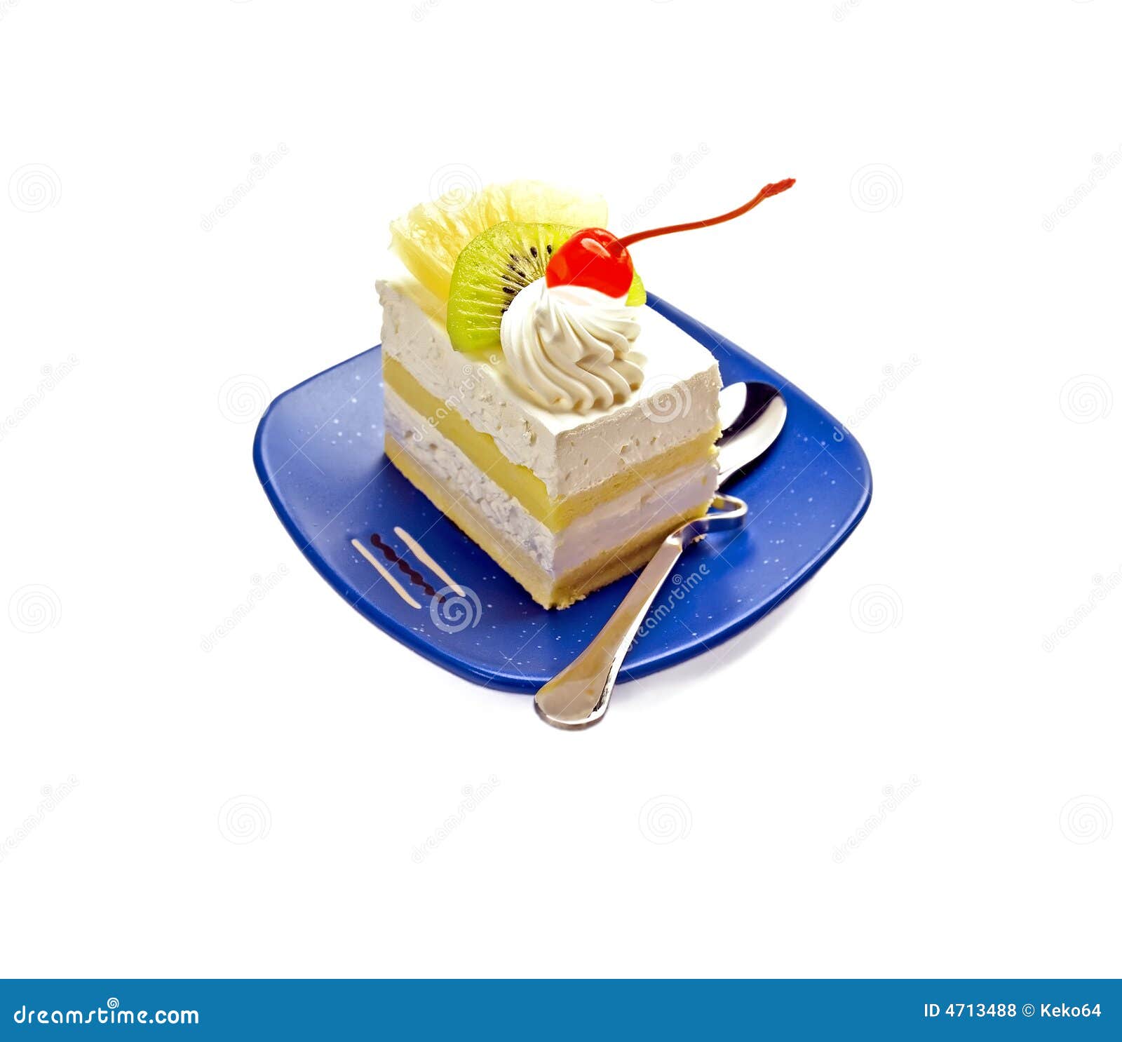 Piece of cake stock photo. Image of diet, cake, fruit 4713488