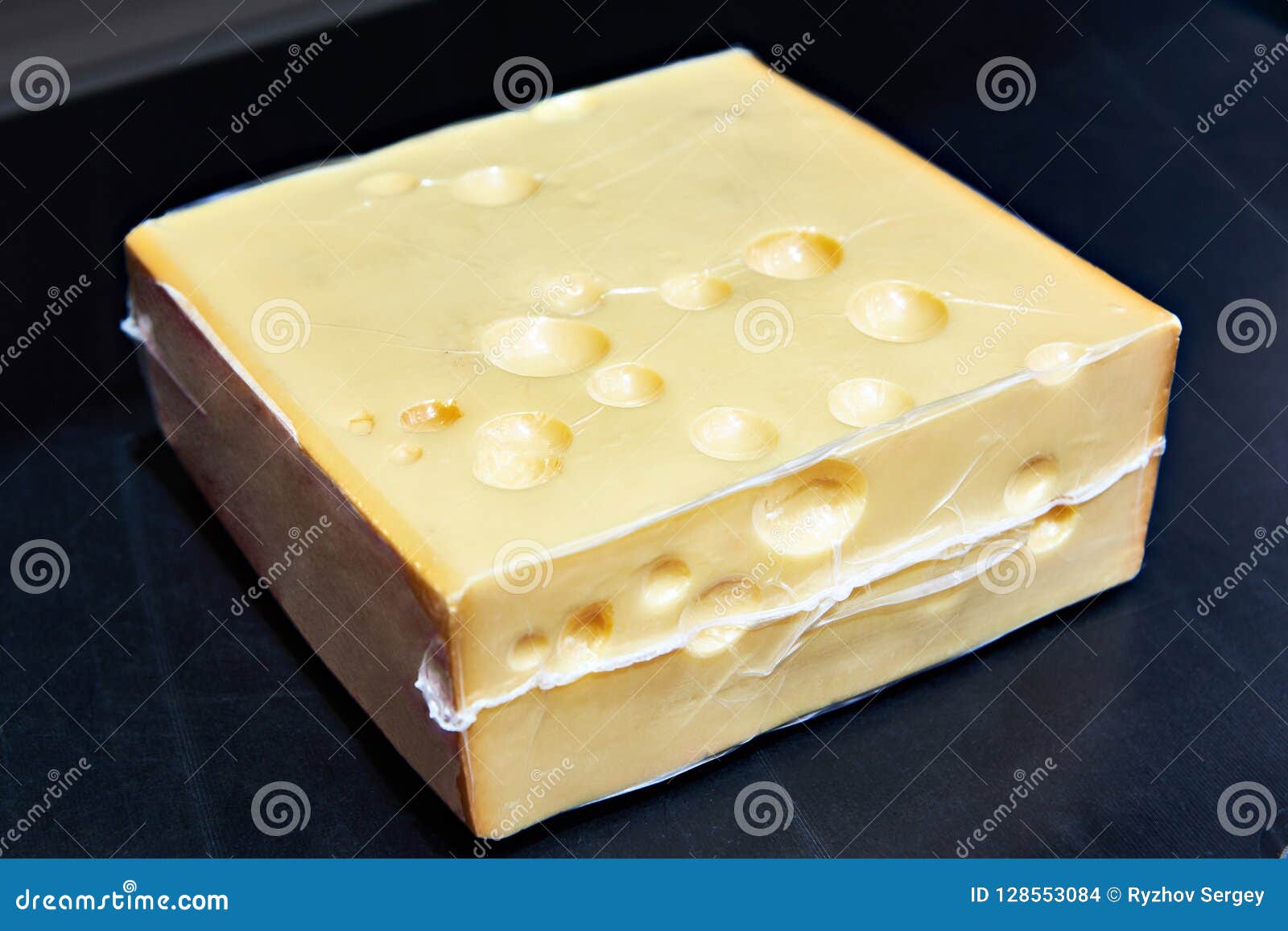 Piece of Cheese in Vacuum Plastic Stock Photo Image of vacuumed