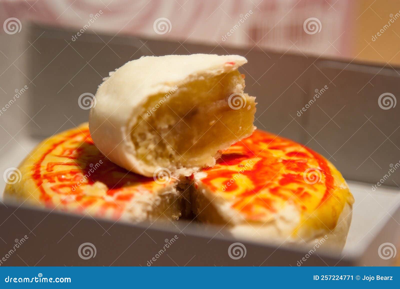 piece of chinese pastry in a box