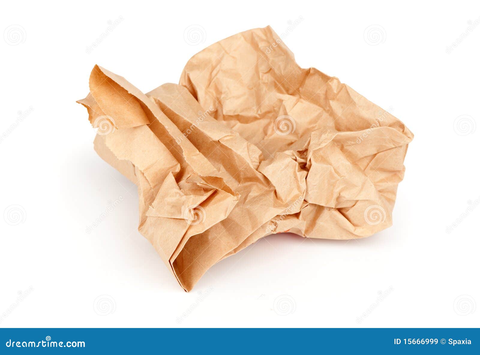 Piece Of Crumpled Brown Packaging Paper Stock Image Image 15666999