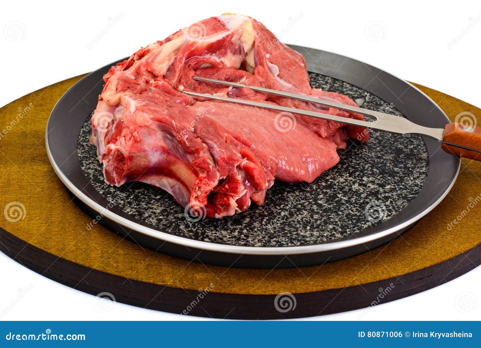 A Piece of Fresh Raw Beef, Veal Stock Photo Image of beef, portion