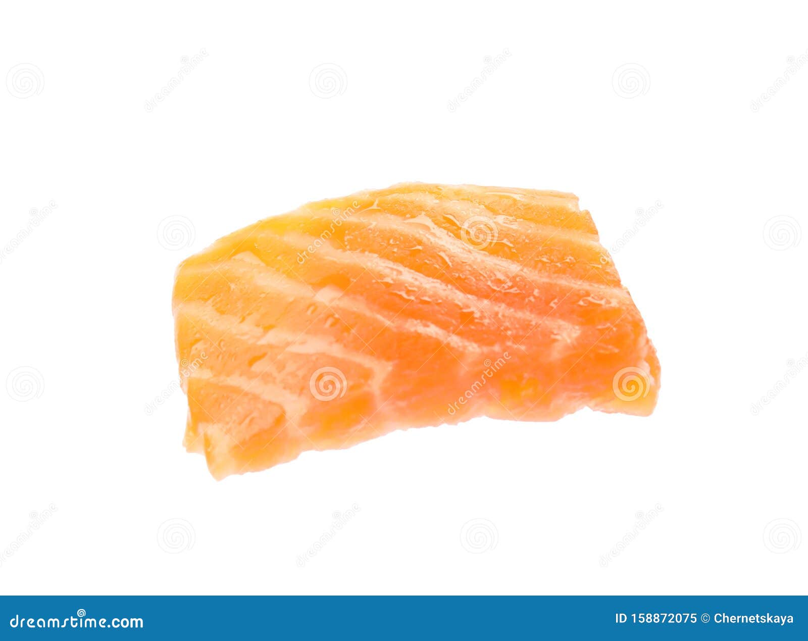 Piece of Fresh Red Salmon on White Stock Image Image of natural, diet