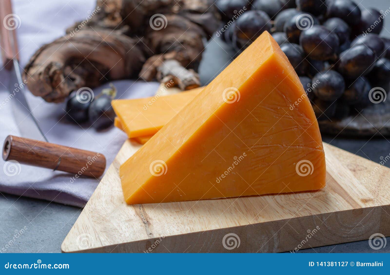 Piece of Hard Orange Cheddar Cheese Close Up Stock Image Image of cheddar, english 141381127