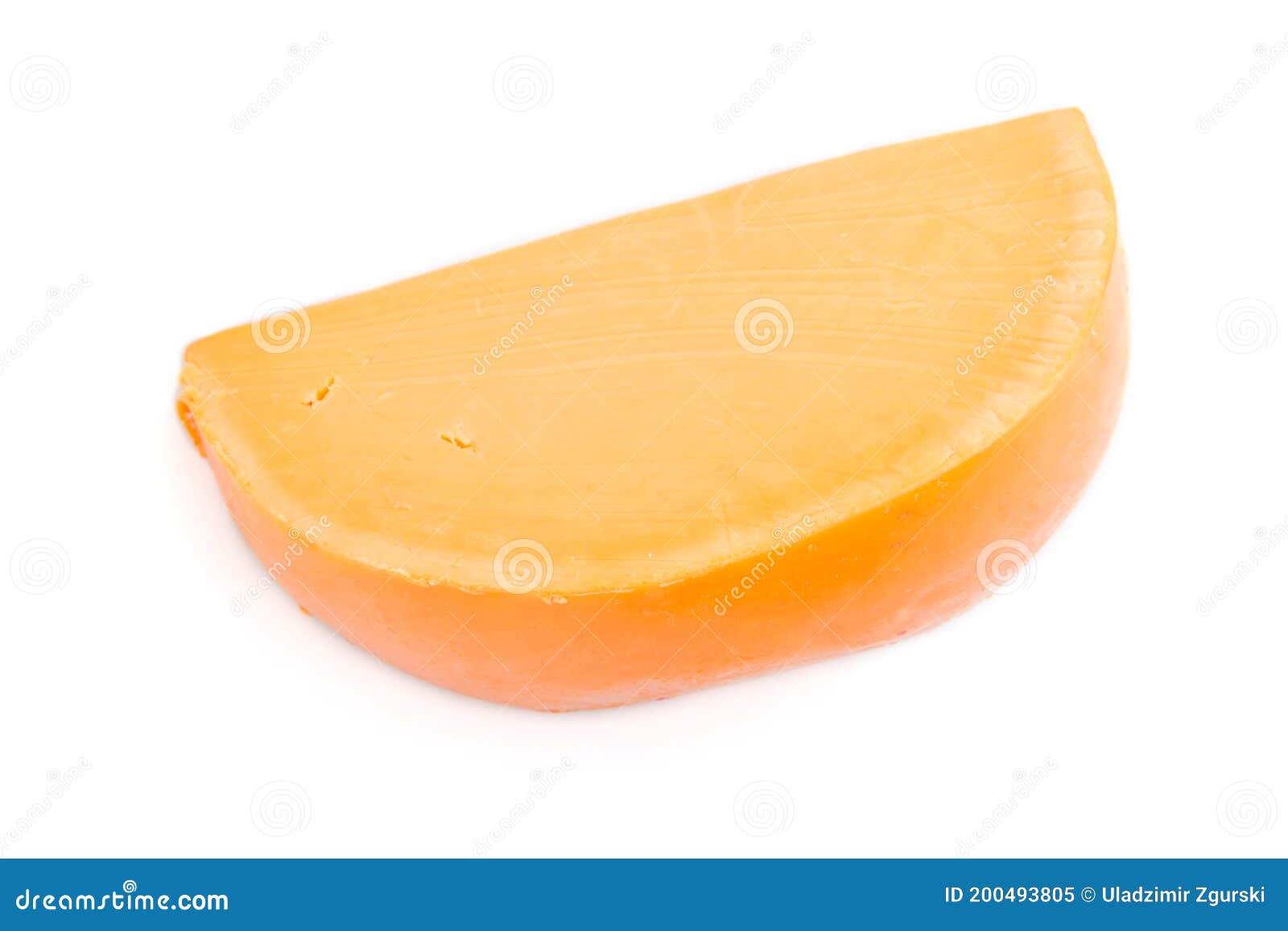 Piece of Orange Cheese Isolated on White Background. Top View Stock Image Image of milk