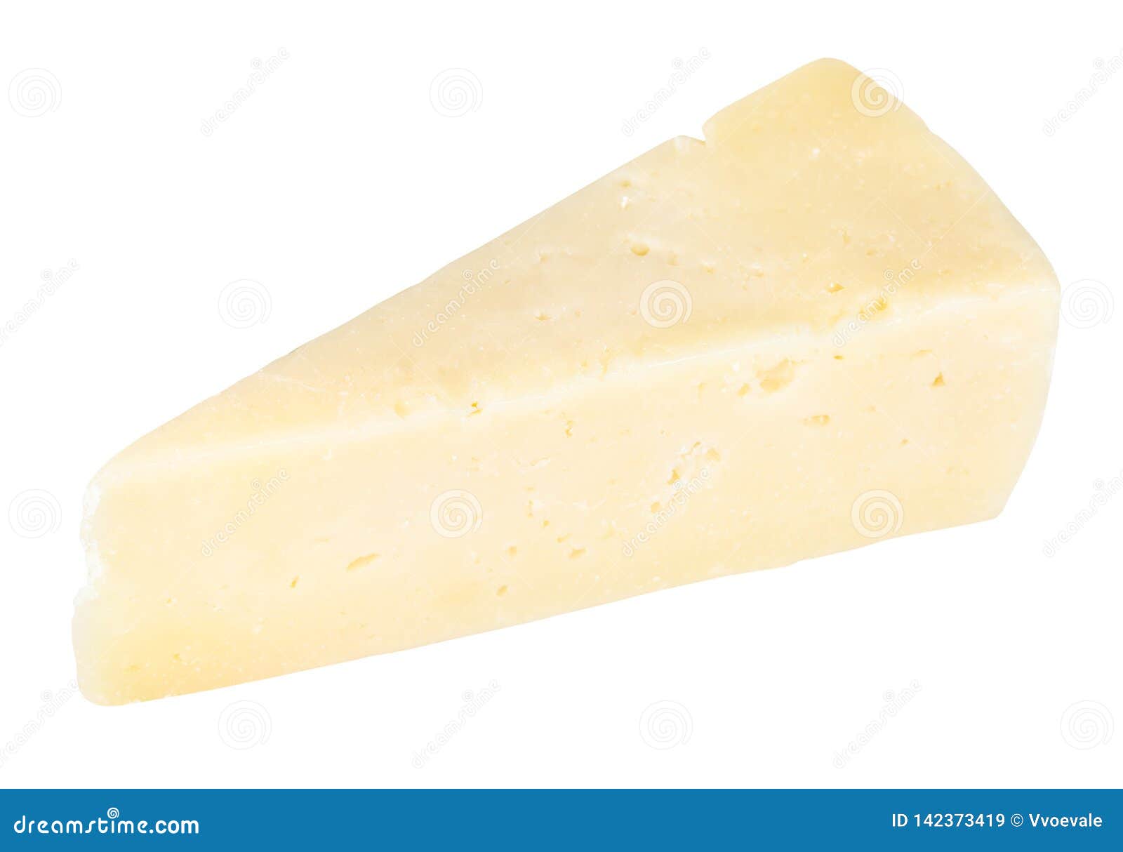 piece of pecorino romano sheep cheese 