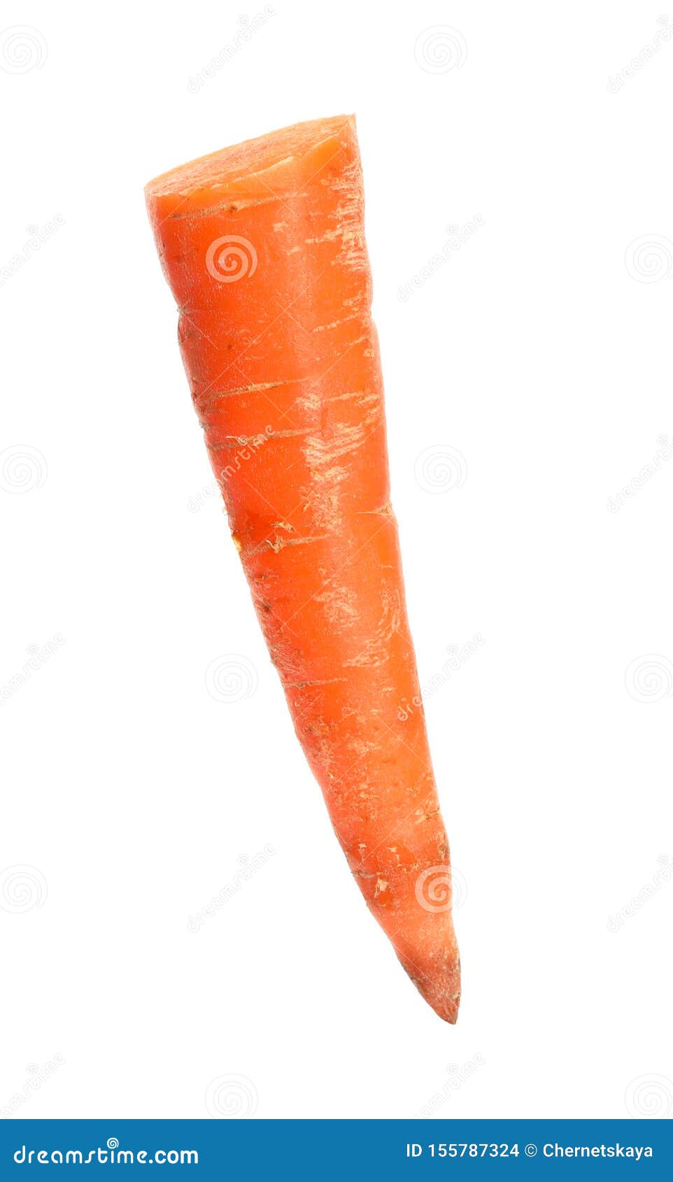 Piece of Raw Carrot Isolated on Stock Photo Image of minimal