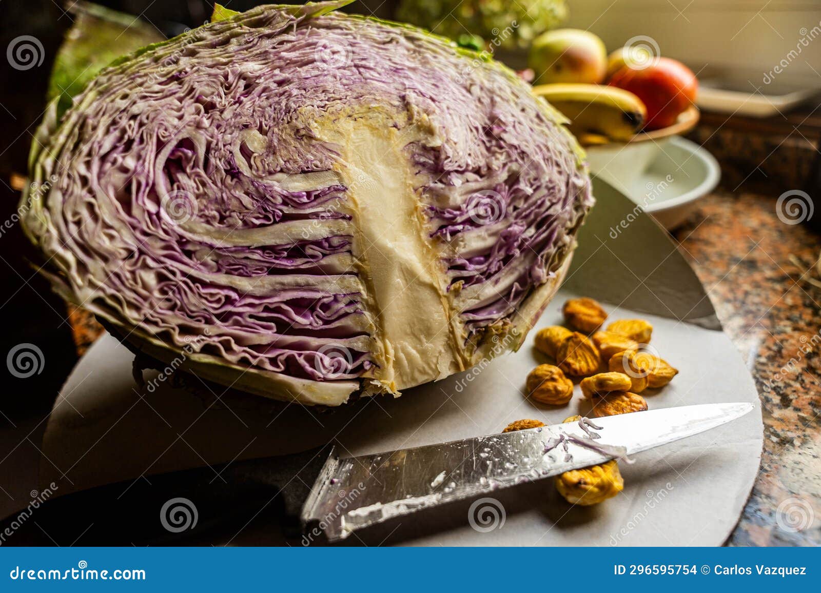 Pieces of cabbage stock photo. Image of healthy, plant 296595754