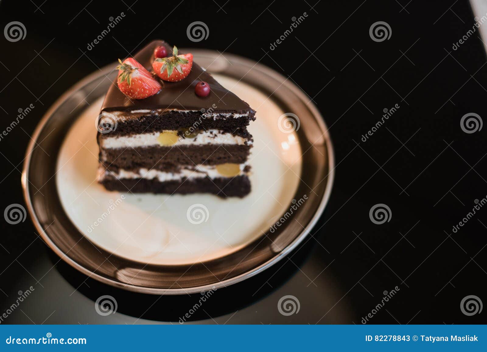 Pieces of cake Ingre nts for chocolates cake torte fruit ice cream chocolate chips Slices chocolate cake on saucer Drink hot chocolate cocoa coffee