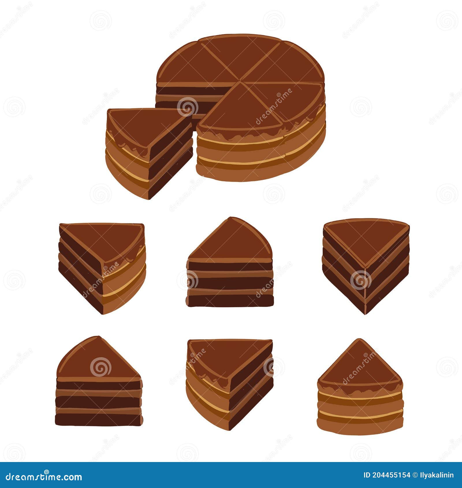 torta ami kisebb szeletekre lett vágva, prezentáció