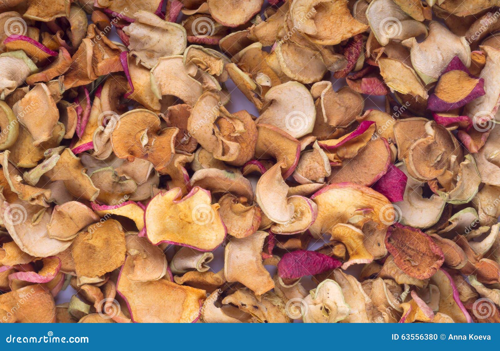 Pieces of dried apples stock photo. Image of full, fruits 63556380