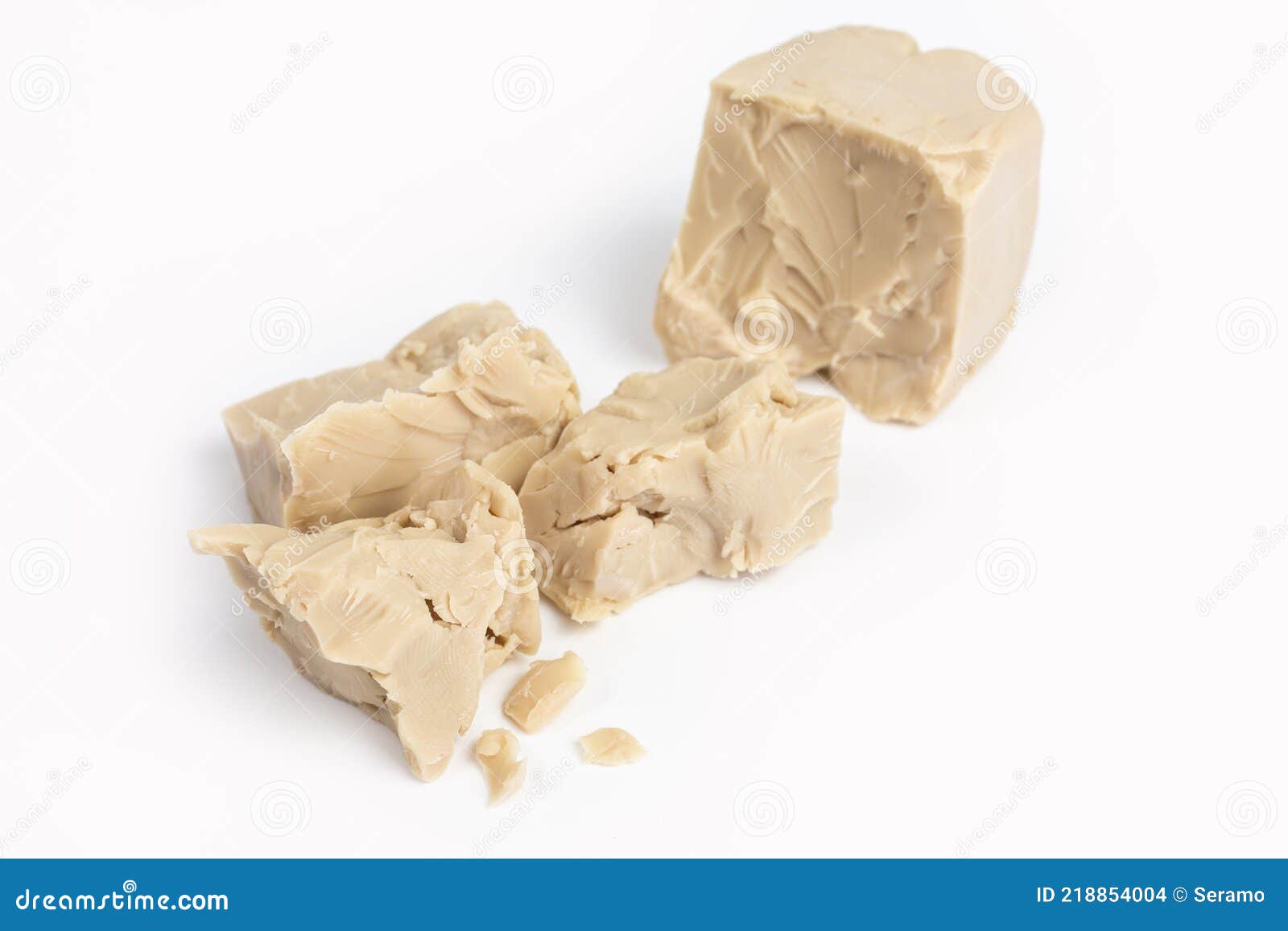 Bakers yeast stock photo. Image of cube, food, brown 218854004