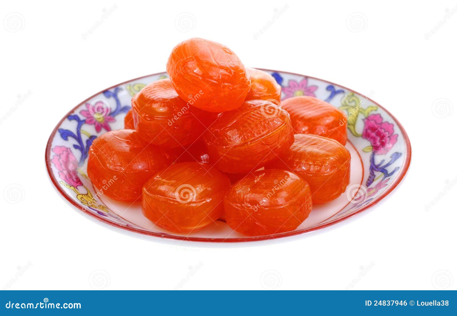 Pieces Hard Candy on Plate stock photo. Image of hard 24837946