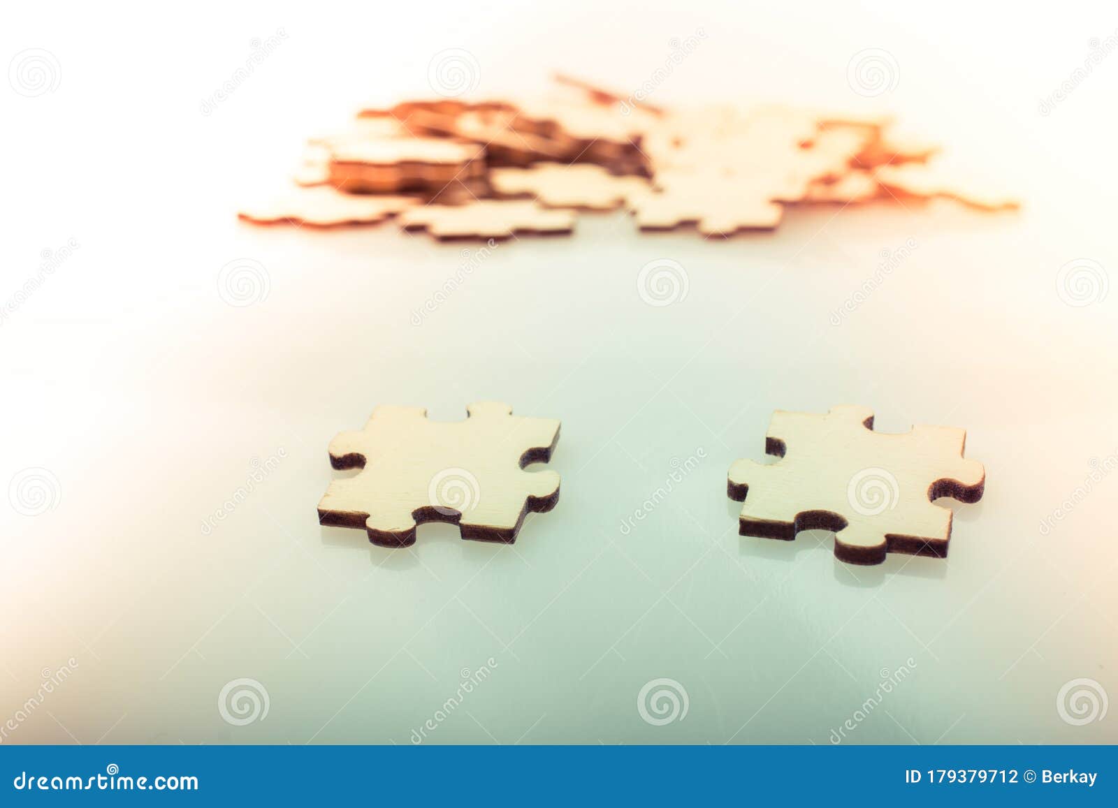 Pieces of Jigsaw Puzzle As Problem Solution Concept Stock Photo Image