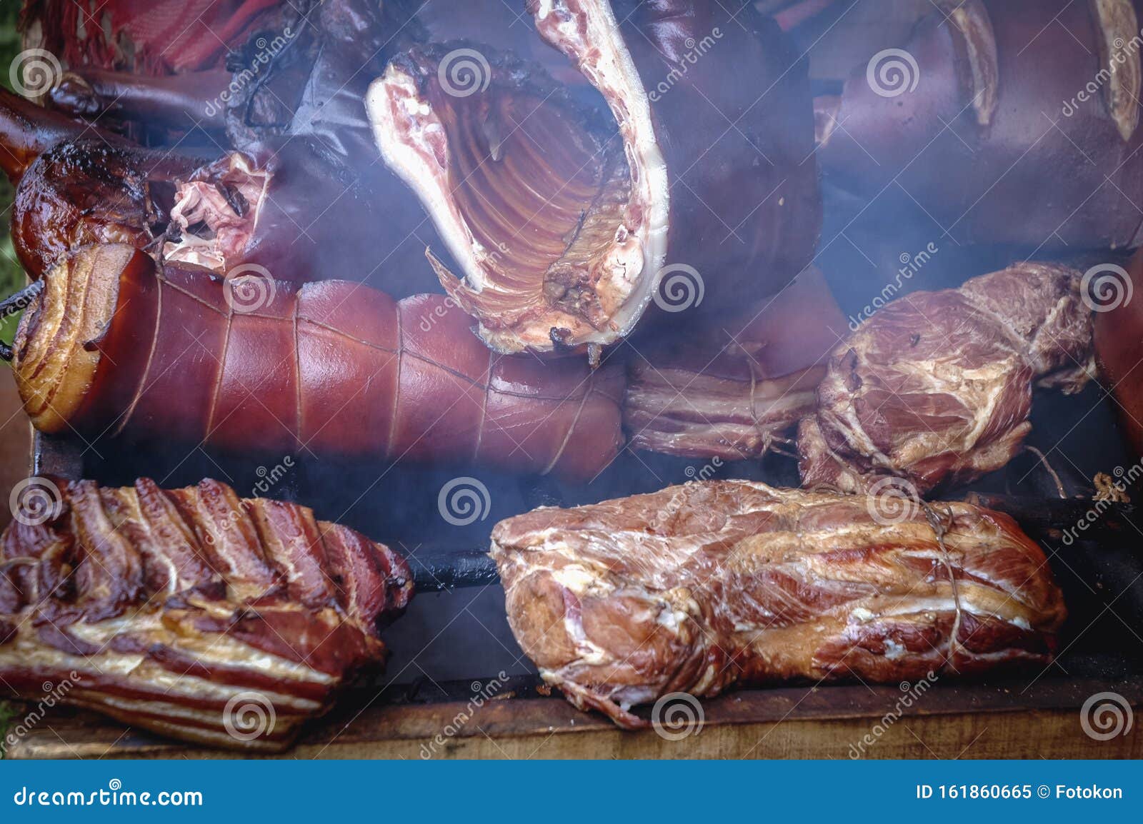 Smoked meat in Poland stock image. Image of oven, smoked 161860665