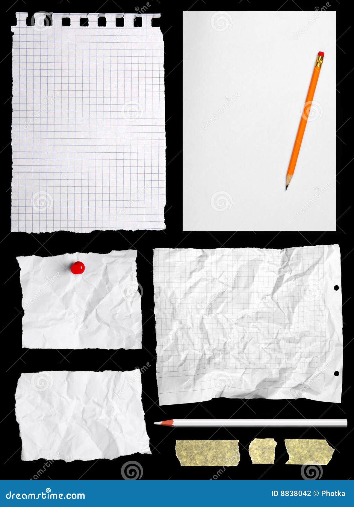 pieces of notepaper