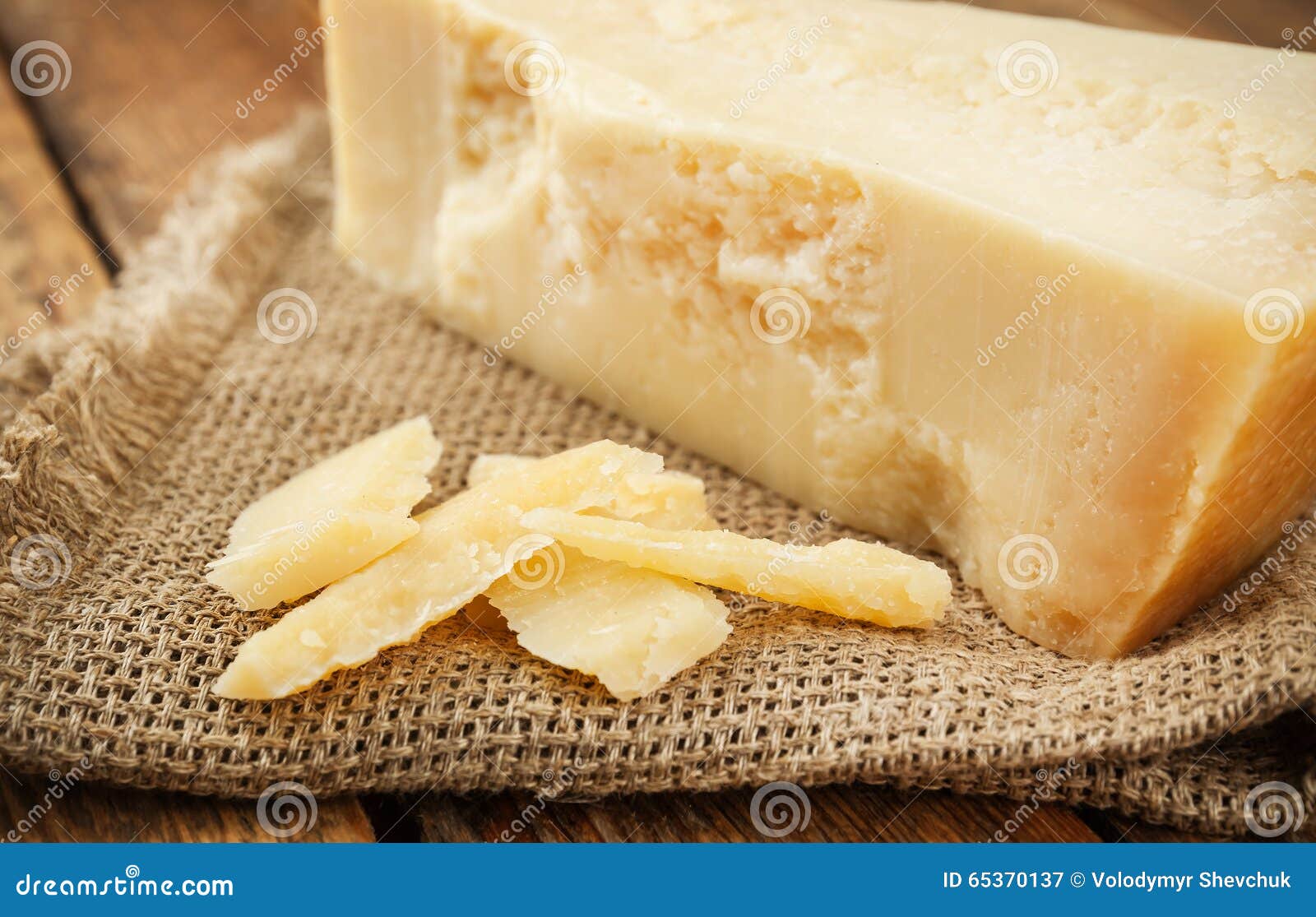 pieces of parmesan