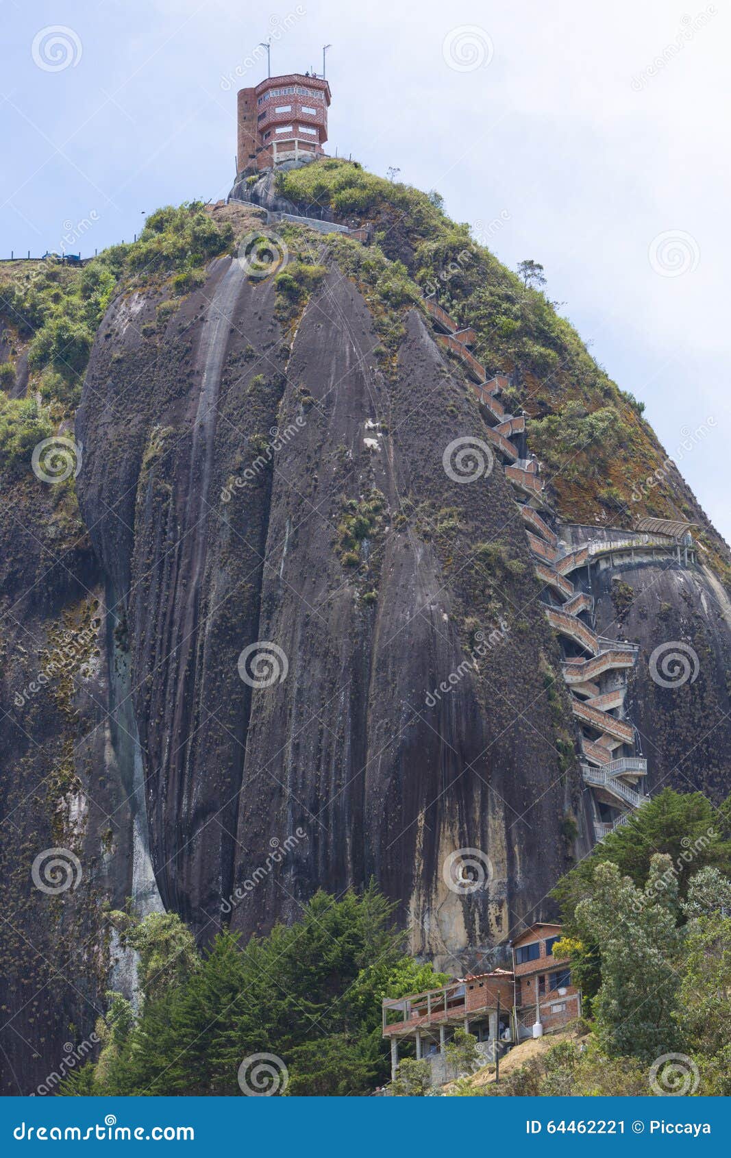 piedra el penol at guatape in antioquia, colombia