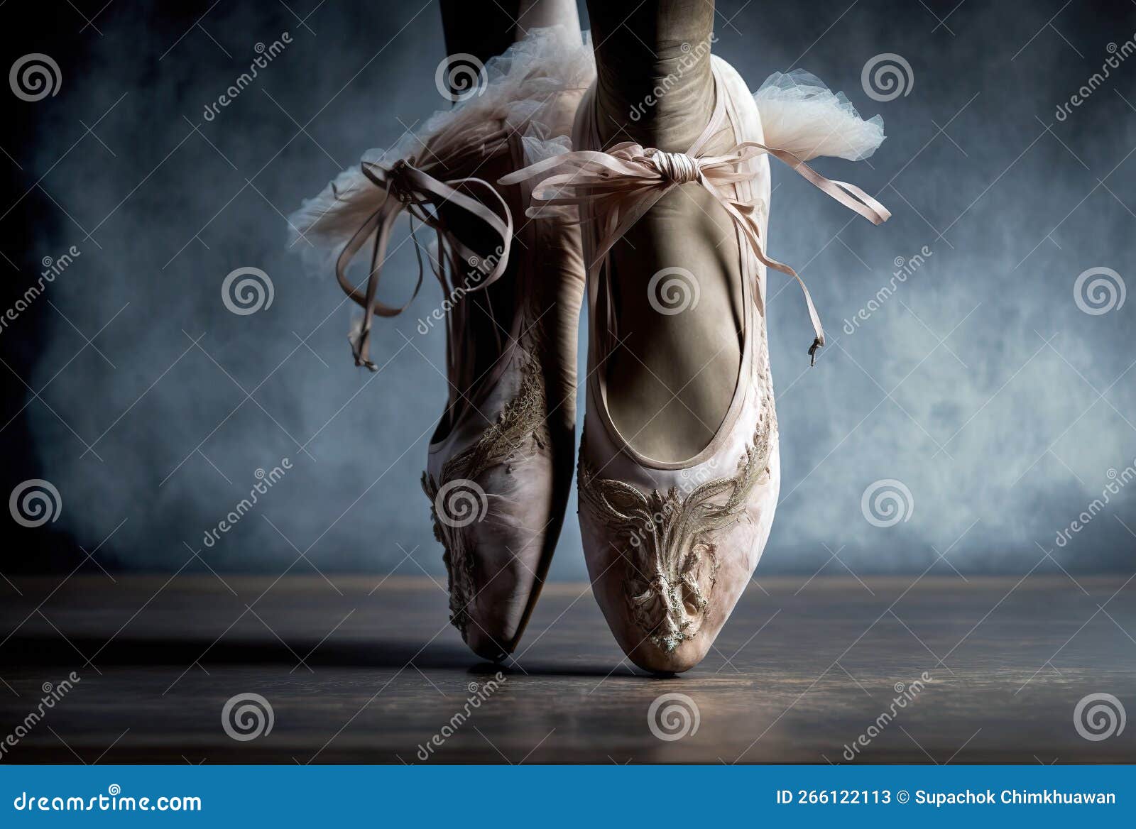 Pieds De Ballerine Dansant Dans La Chaussure De Ballet Image stock - Image  du indoors, paire: 266122113