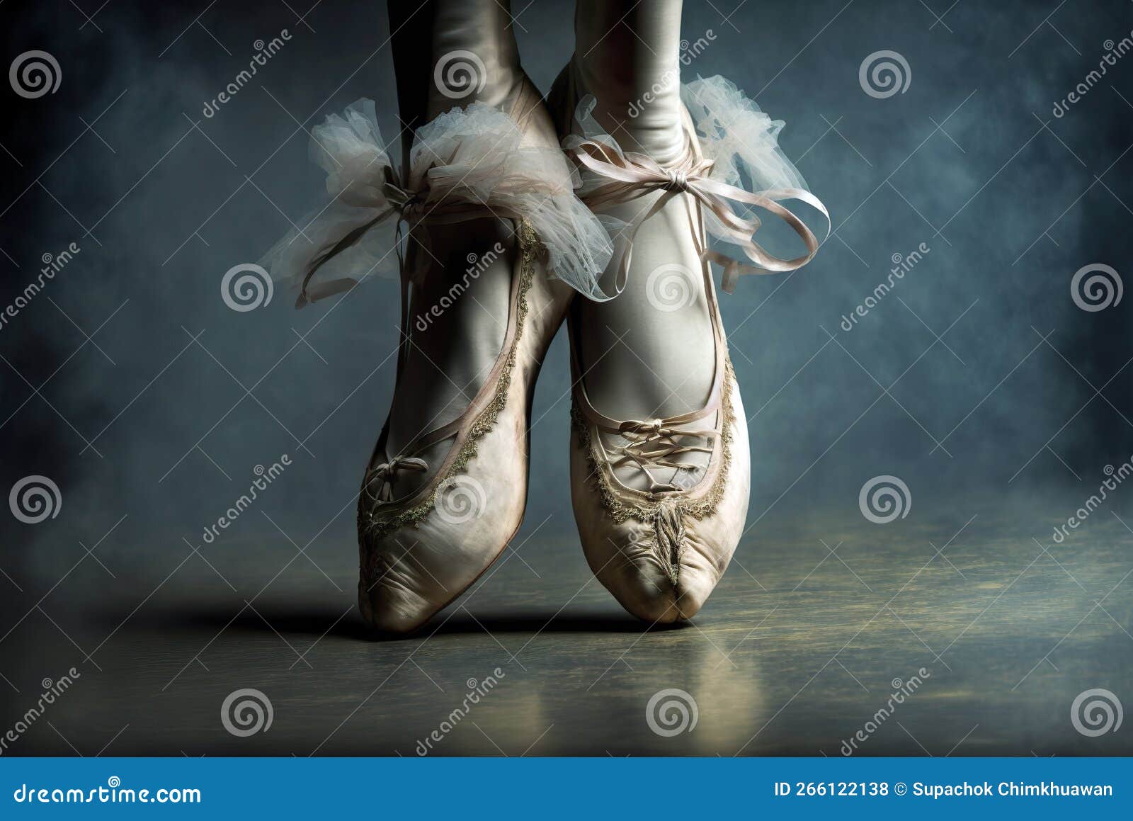 Pieds De Ballerine Dansant Dans La Chaussure De Ballet Photo stock - Image  du couleur, femelle: 266122138