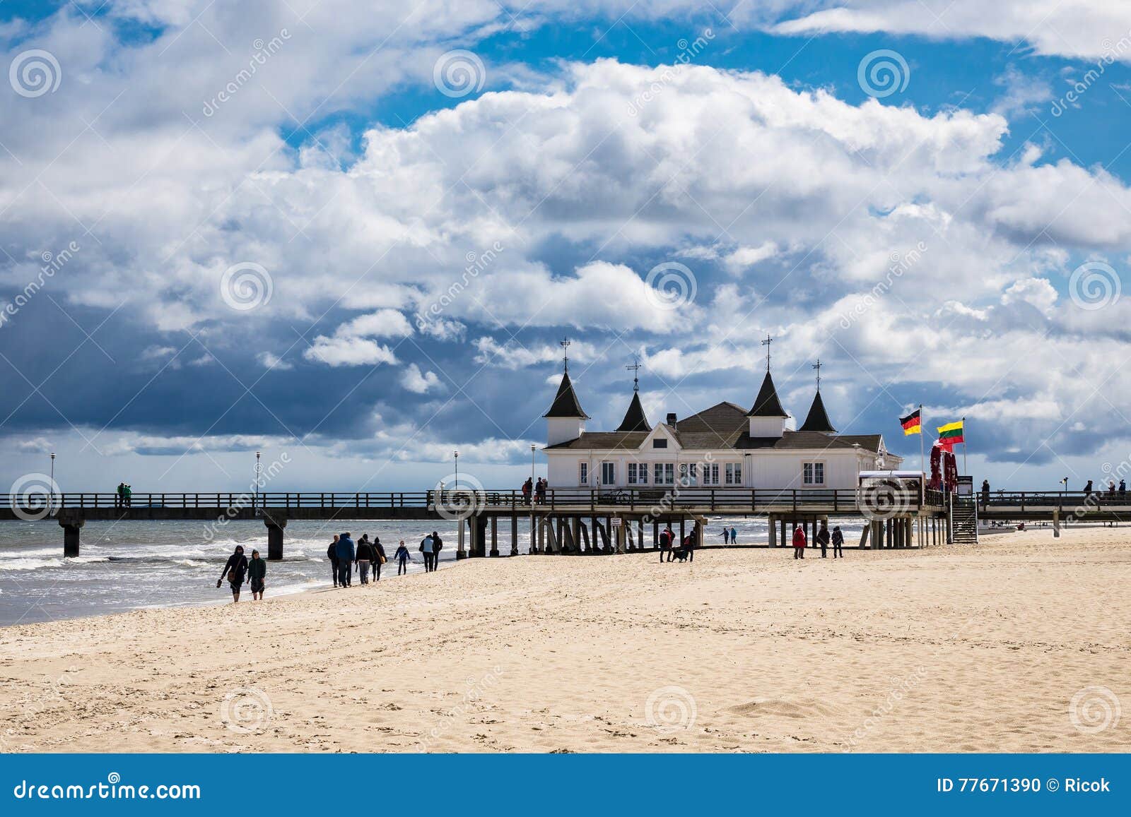 The Pier In Ahlbeck On The Island Usedom Editorial Image Image Of Journey Tourism 77671390