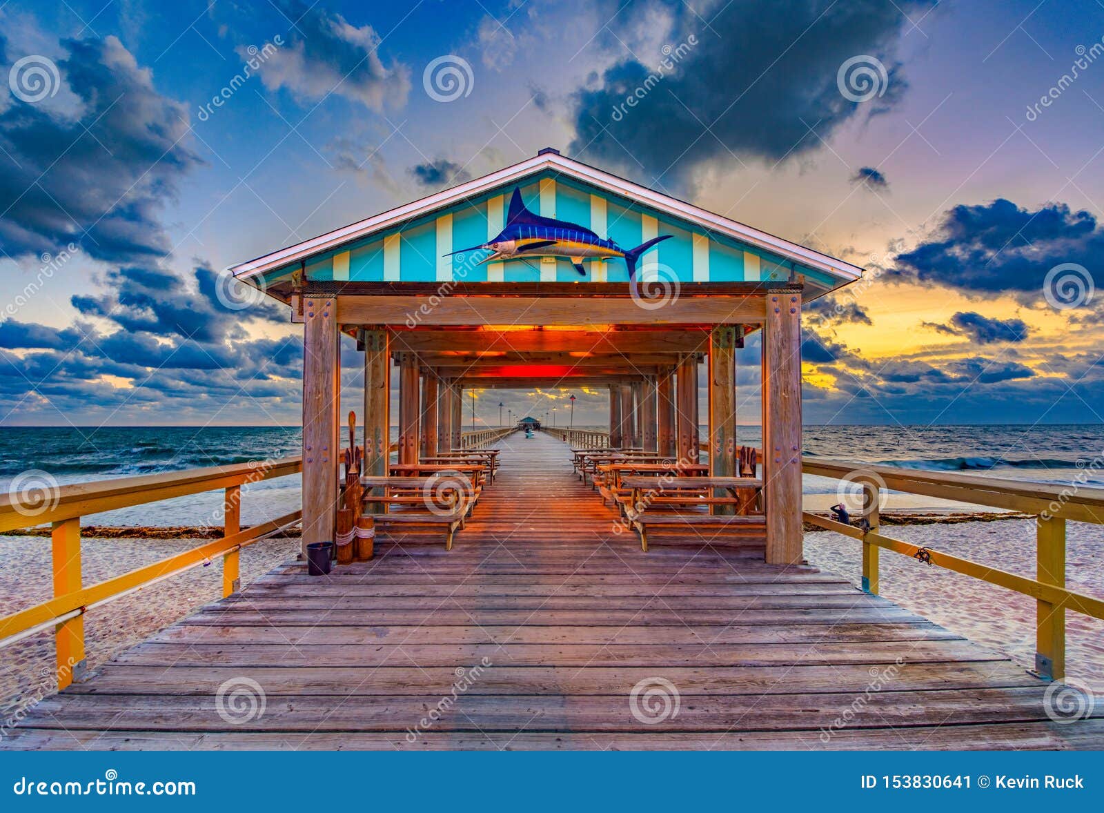 pier in fort lauderdale, florida, usa