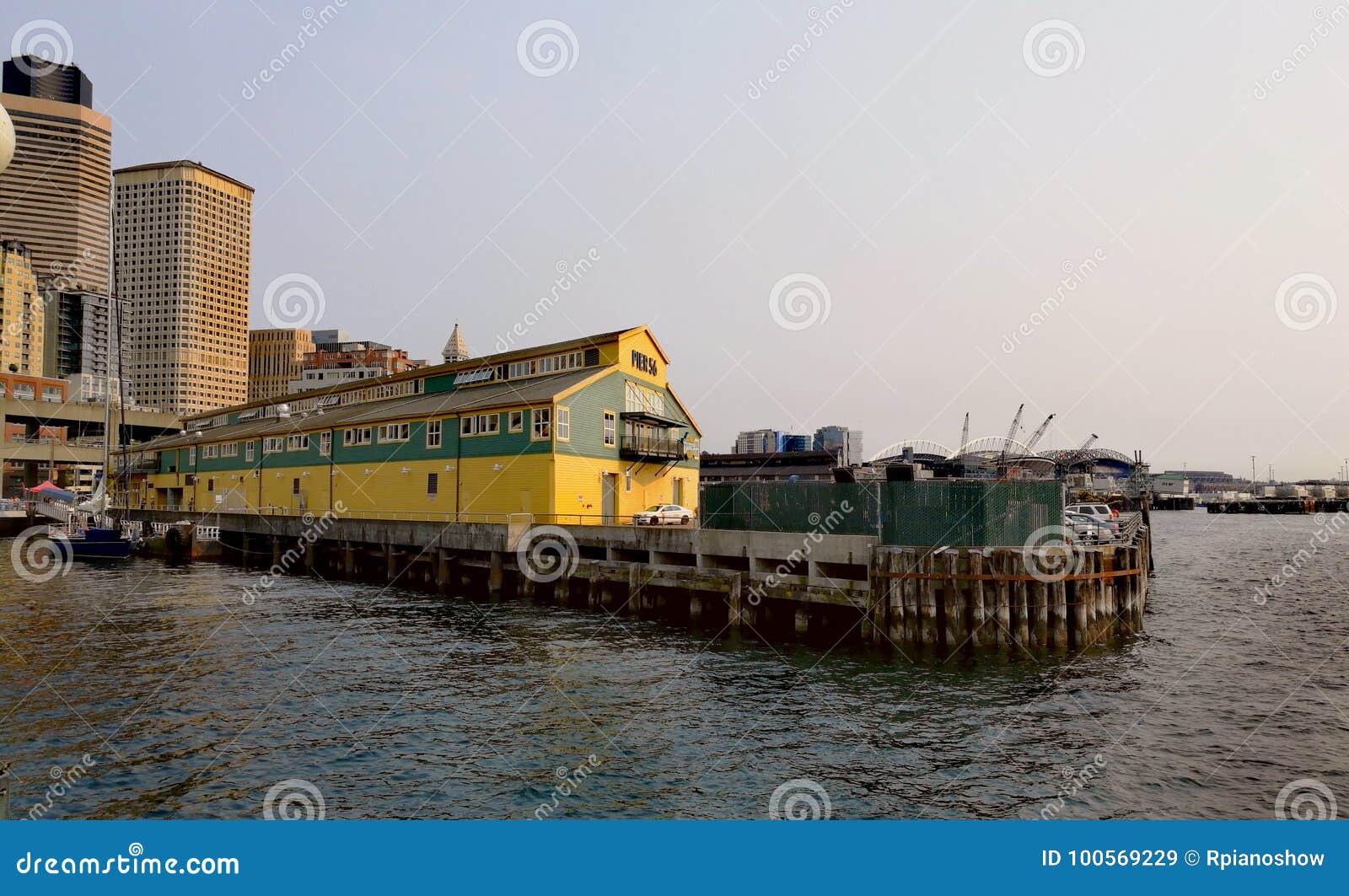 Pier 56, Seattle, Washington. Editorial Stock Image Image of