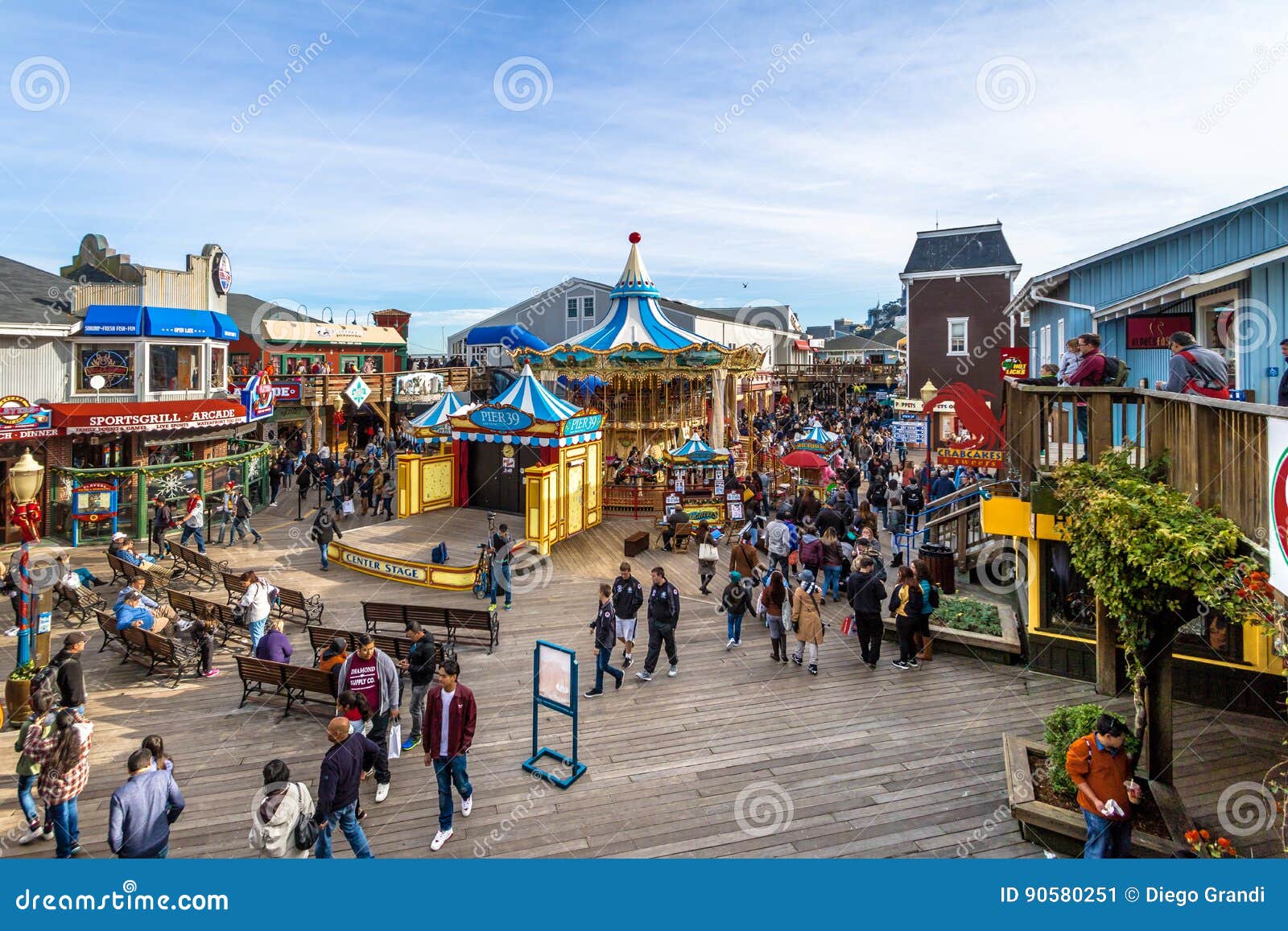 A Morning at Fisherman's Wharf and Pier 39 in San Francisco, USA