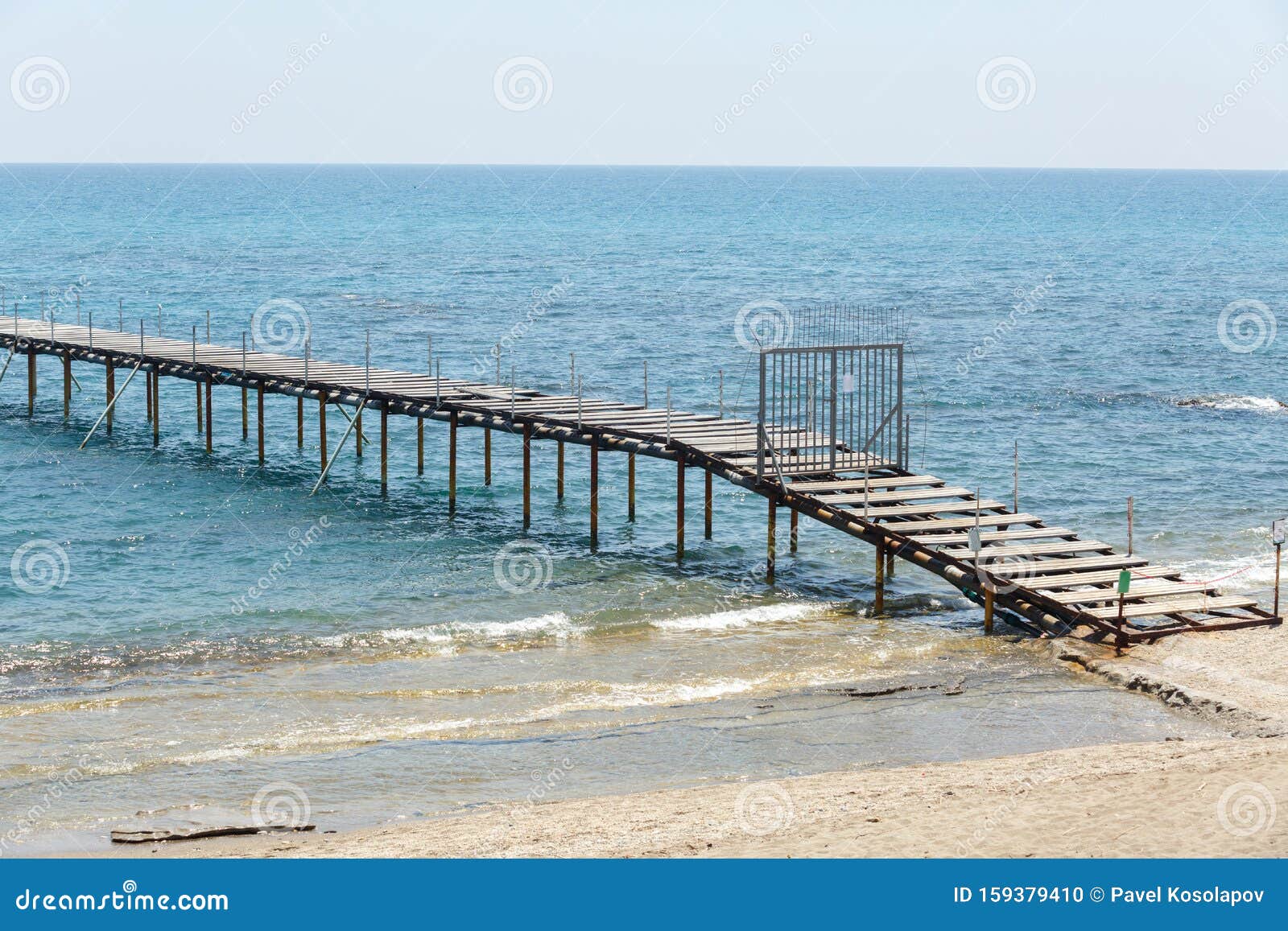 Pier Stretching into the Sea Stock Photo - Image of white, thailand ...