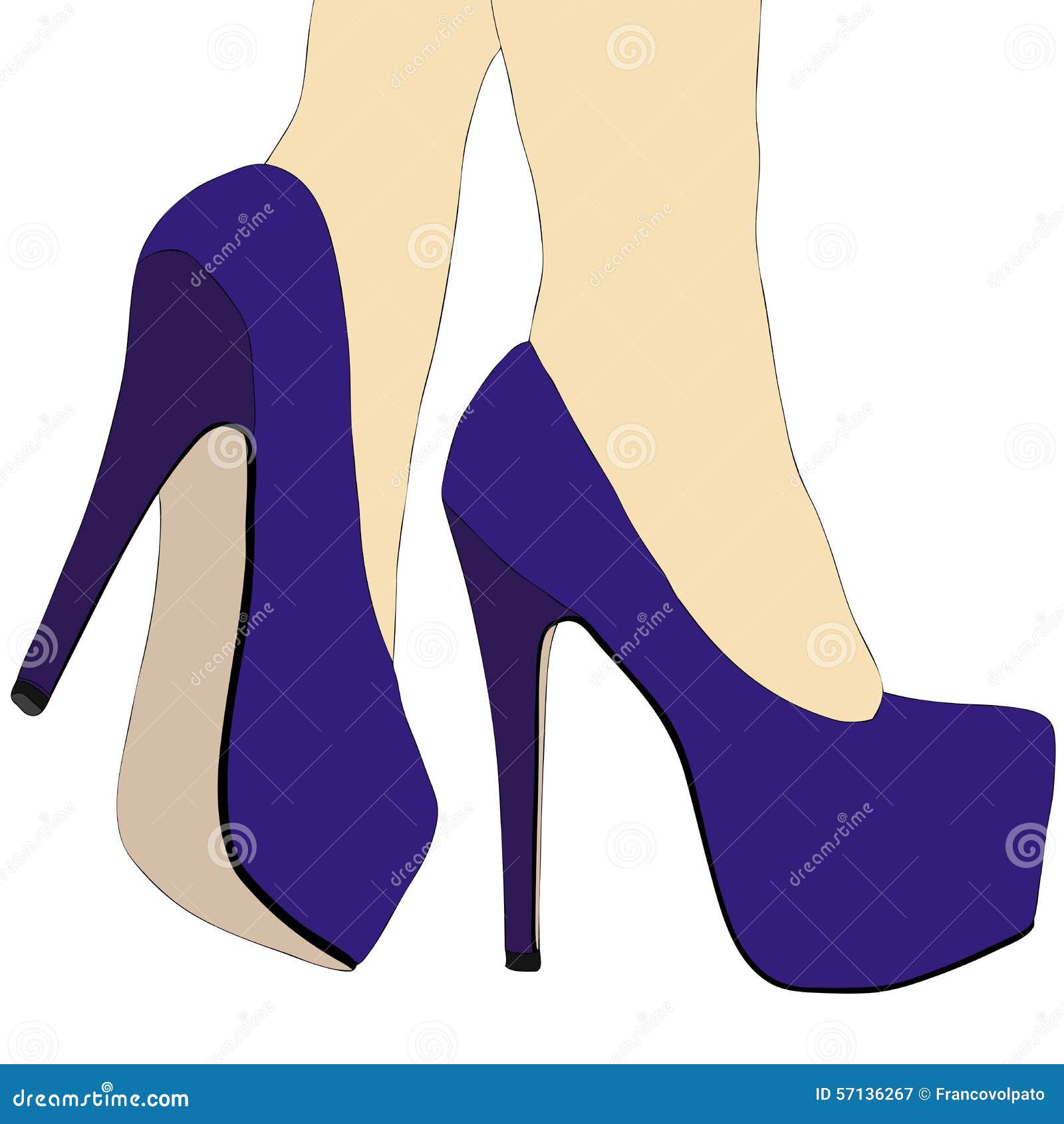 Piernas Y Zapatos Con Número 015 Stock de ilustración - Ilustración de arte, medias: 57136267
