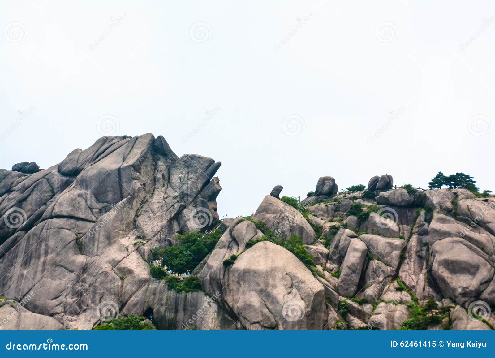 Pierre étrange Dans Le Bâti Huangshan De La Chine Chaîne De