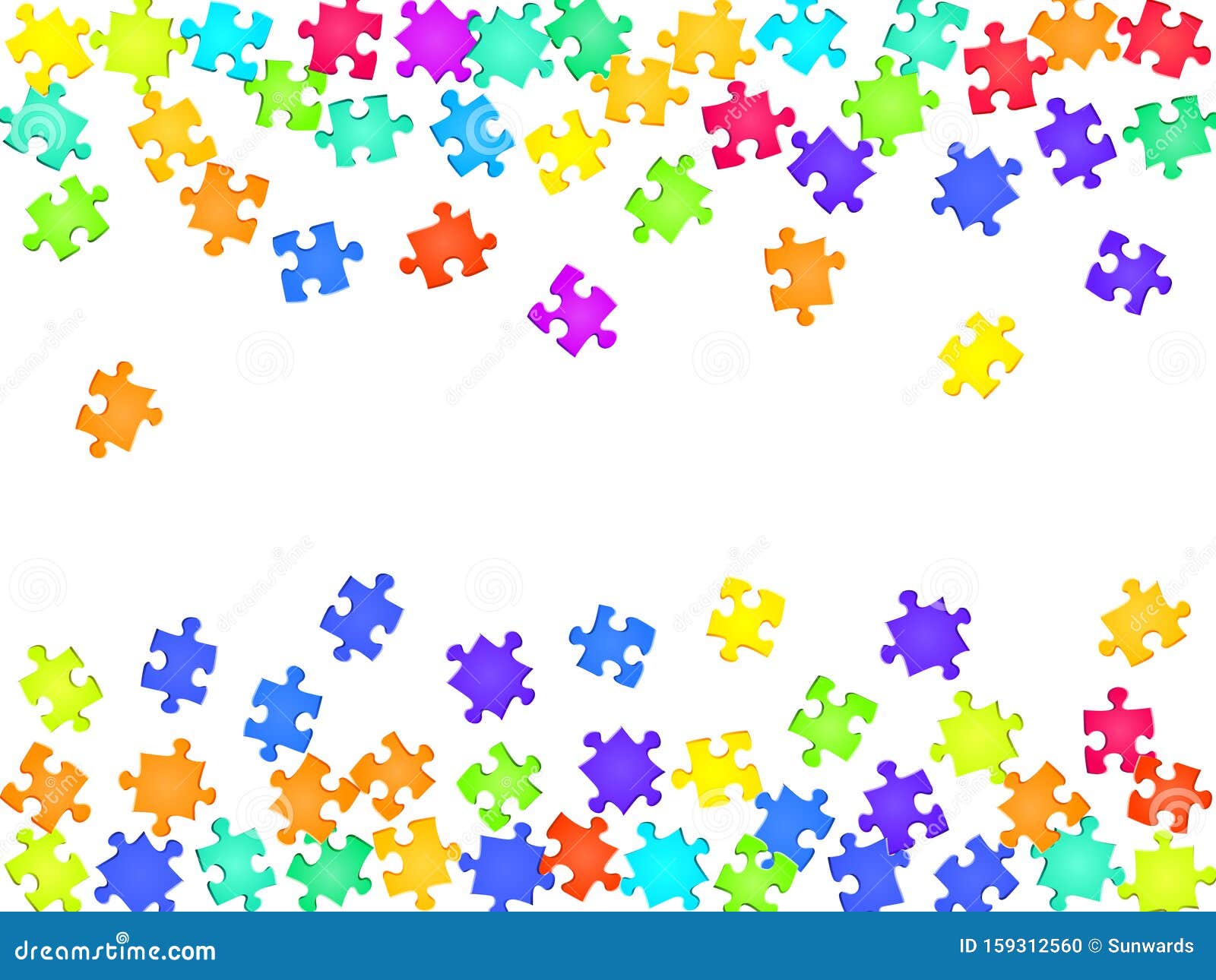 Objetado intermitente Algún día Pieza De Juego Rompecabezas Puzzle Colores Arcoiris Partes Ilustración del  Vector - Ilustración de elemento, bandera: 159312560