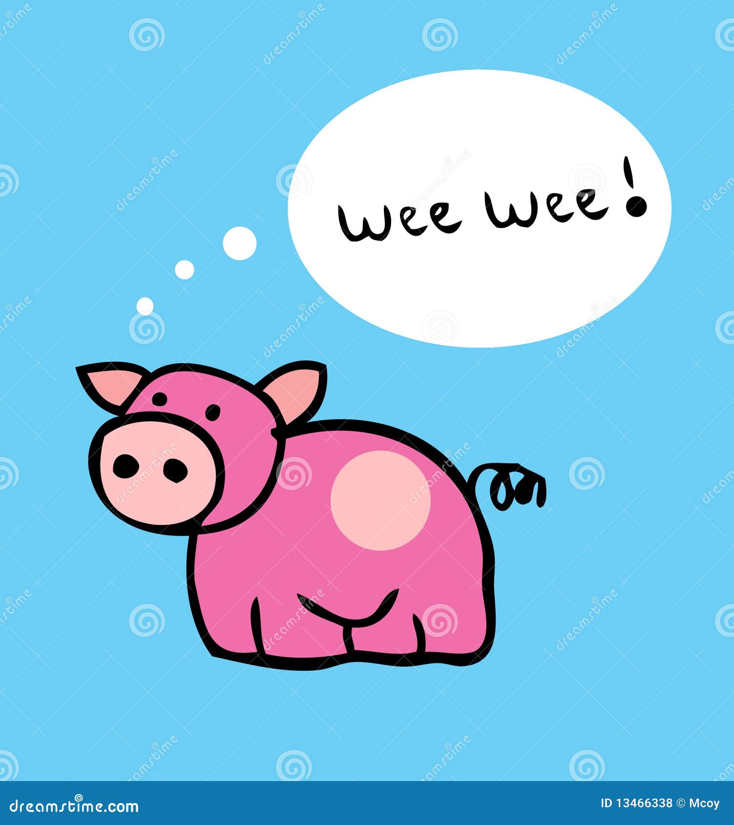Pig Cartoon Funny Vector Illustration Stock Illustration - Illustration of  domesticus, boar: 13466338