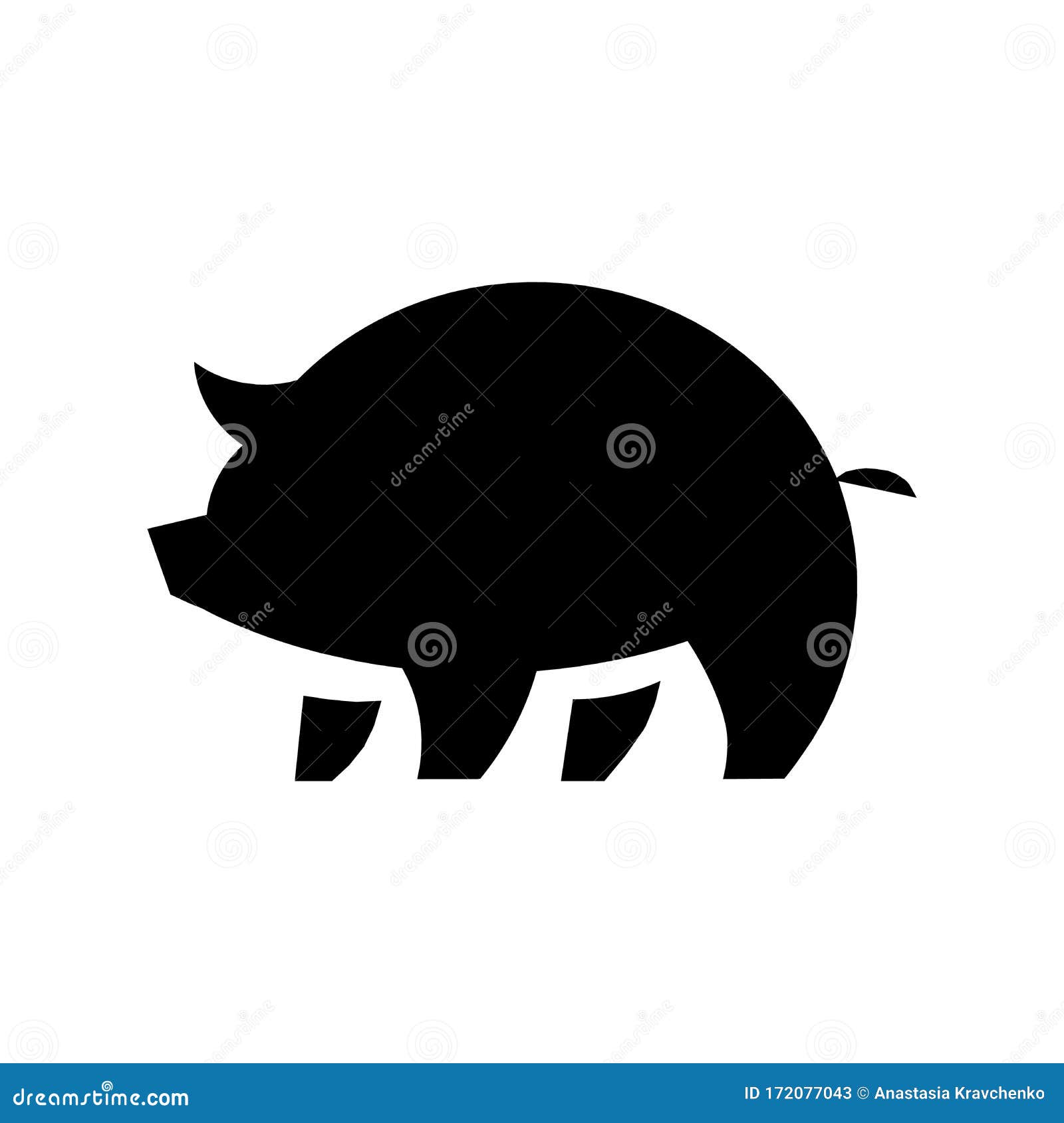 Pig Icon. Pork Icon. Logo Pig Vector Illustration Stock Vector ...