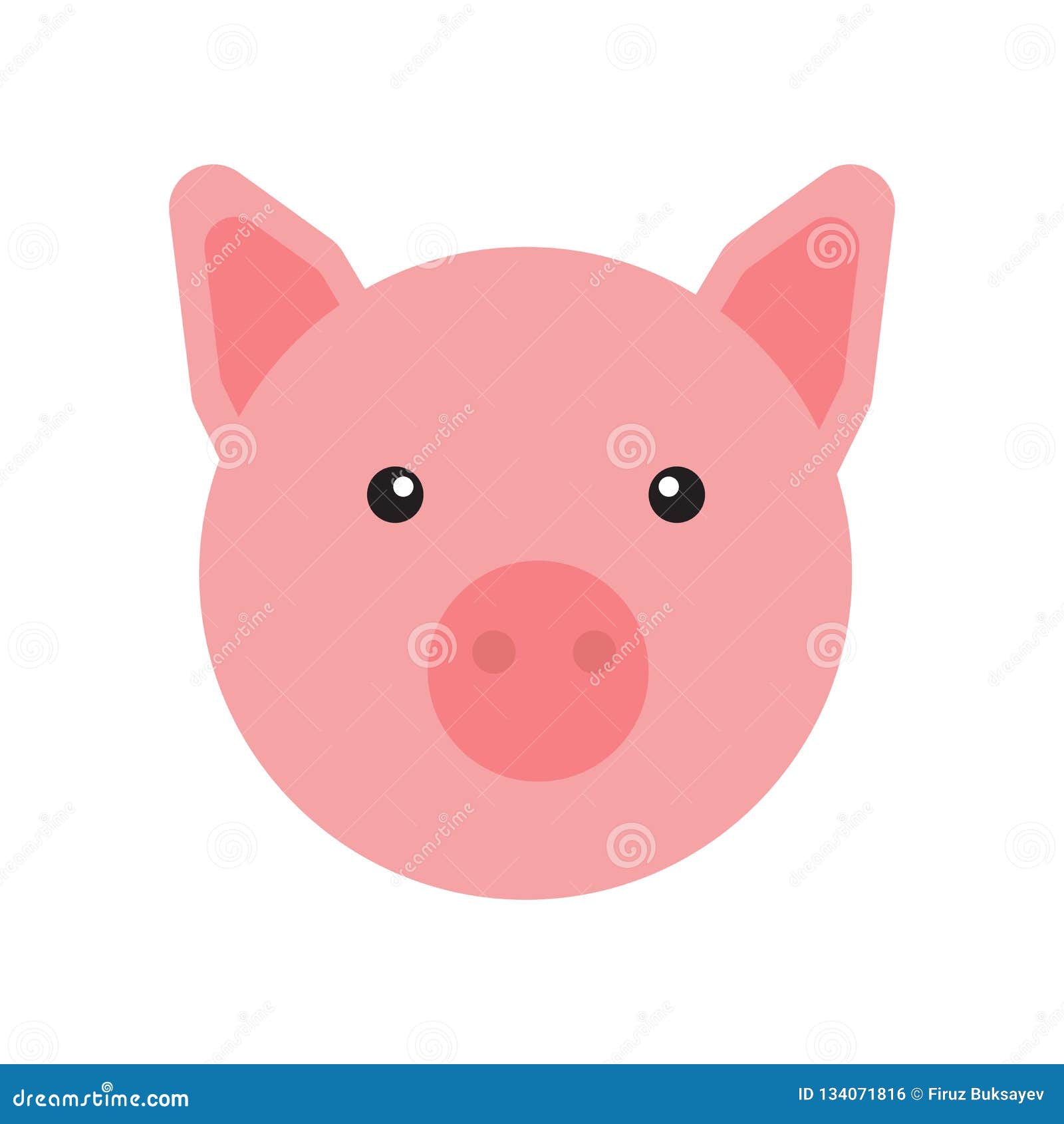 Pig Icon Vector Sign And Symbol Isolated On White Background Pig Logo Concept Stock Vector Illustration Of Finance Design