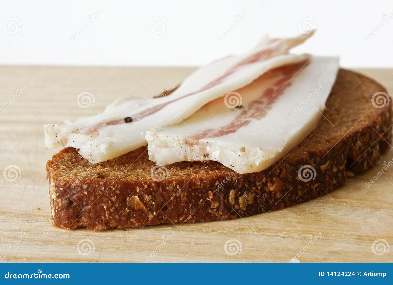 Pig lard on wood table. stock photo. Image of adiposity 14124224
