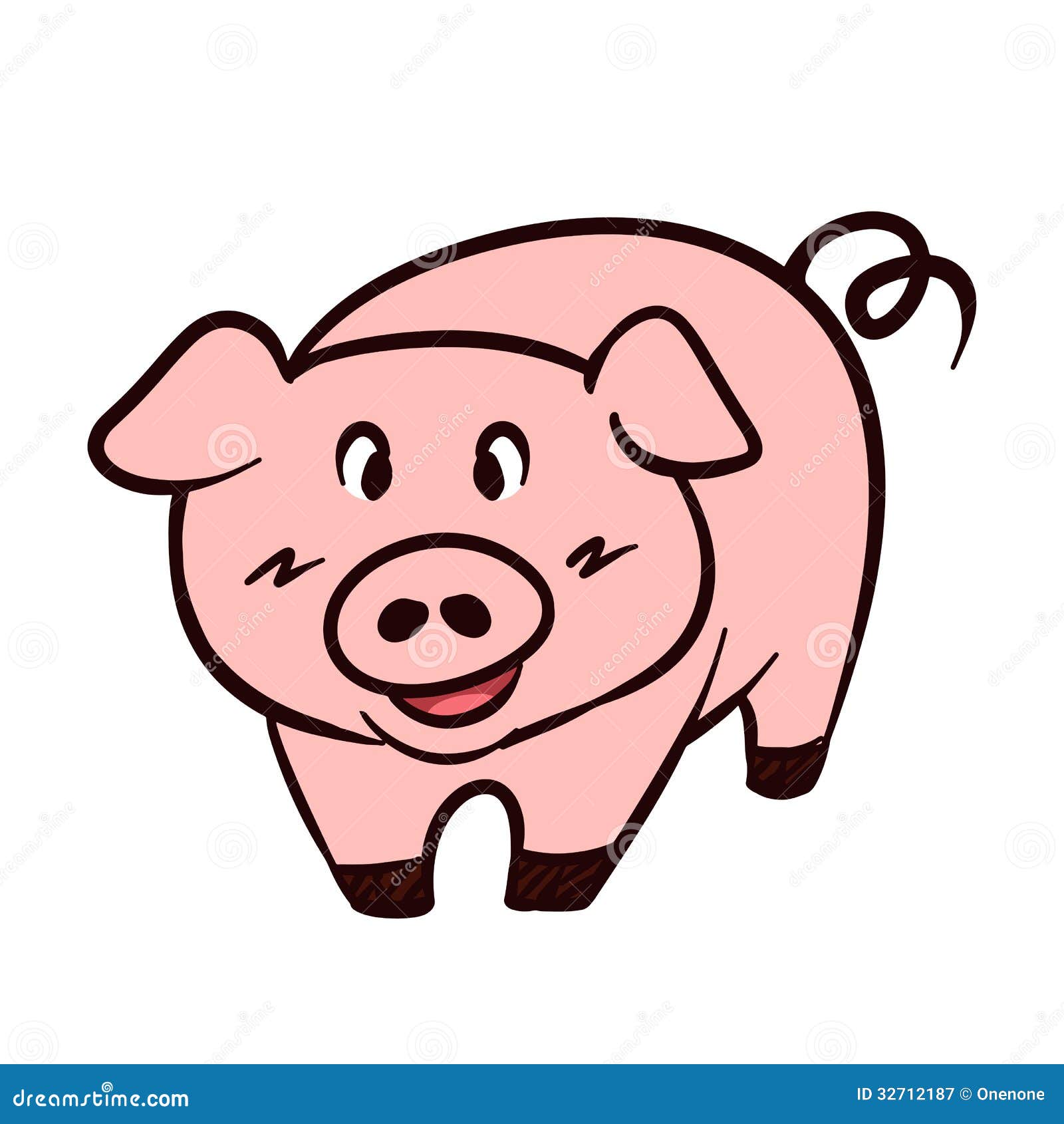 pig vector cartoon white background 32712187