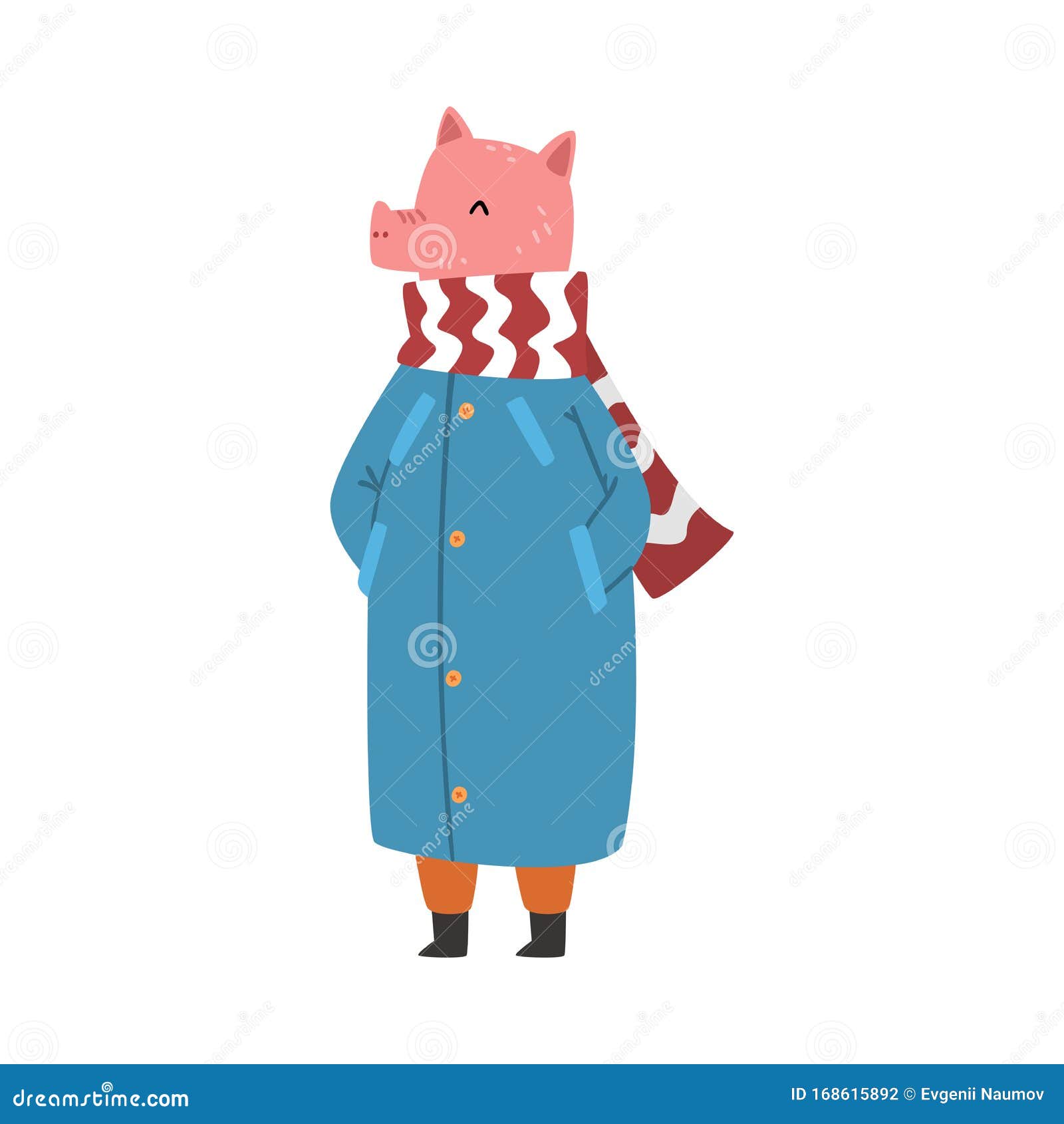 Pig Wearing Warm Winter Clothes, Female Humanized Farm Animal Cartoon Character Vector Illustration Stock Vector - Illustration of polar, christmas: 168615892 Pig Wearing Warm Winter Clothes, Female Humanized Farm Animal Cartoon Character Vector Illustration Stock Vector - Illustration of polar, christmas: 168615892