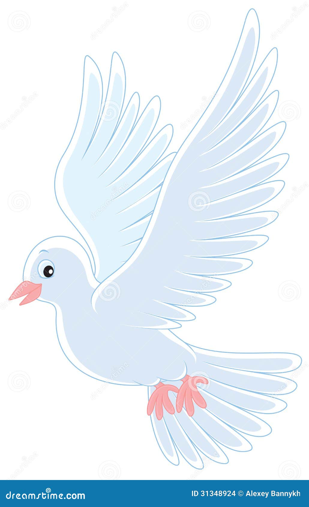 Pigeon stock vector. Illustration of bird, clipart, animal - 31348924