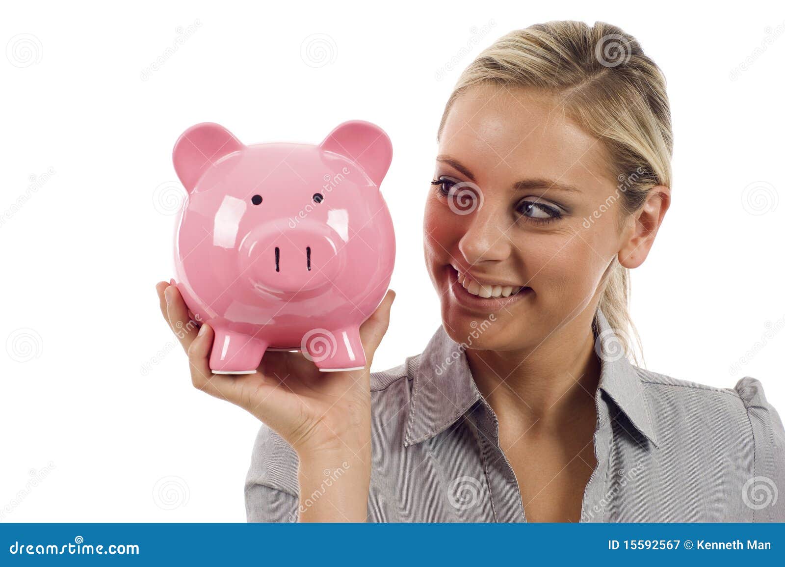 Piggy bank stock image. Image of happiness, cheerful 15592567
